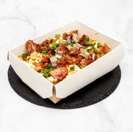 Zapiekane frytki z boczkiem